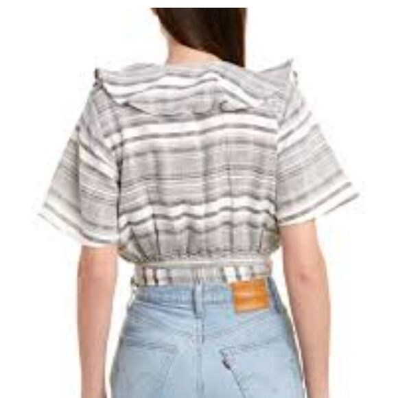 Tularosa Selma Wrap Top in Gray - Picture 2 of 11